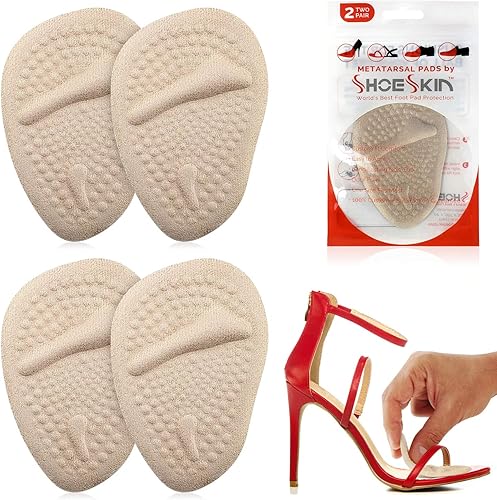 Almohadillas metatarsianas - Insertos de cojín de bola de pie para aliviar el dolor durante todo el día y comodidad, Negro -