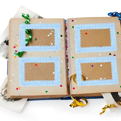 Miniatura 6 de Washi Tape - 3 rollos de cinta de encaje, cintas adhesivas de encaje para manualidades, cintas decorativas, álbumes de recortes, calcomanías de