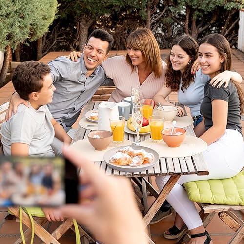 Miniatura 7 de supernal 16 platos ligeros de paja de trigo, platos de plástico irrompibles, platos de plástico aptos para lavavajillas, platos de cena