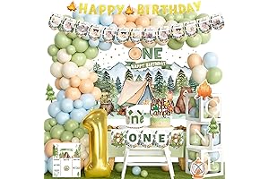 One Happy Camper Birthday Decorations