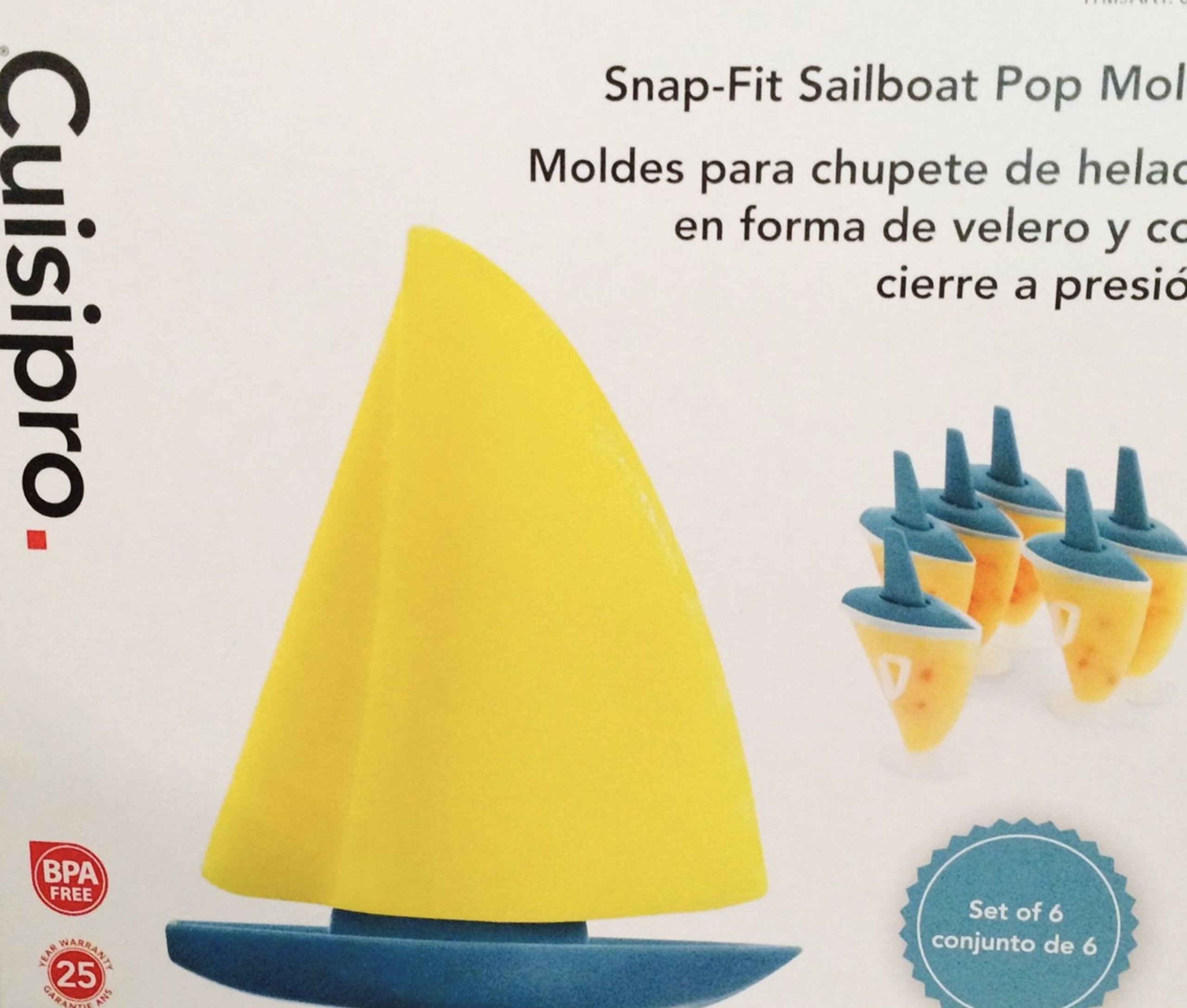 Amazon.com: Cuisipro Snap-Fit Pop Molds: 6 Rocket and 6 Boat
