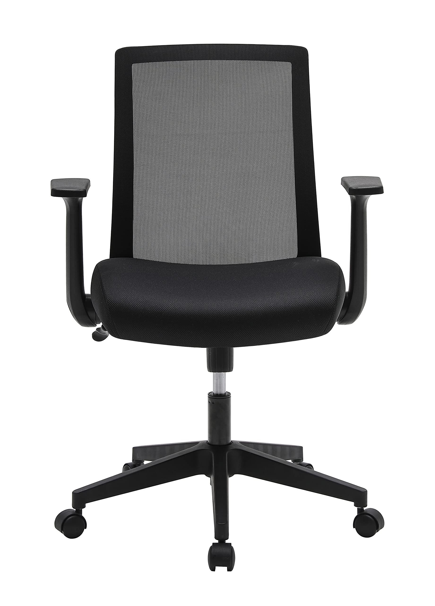 Office Chair, Mesh Back Desk Chair, Swivel Ergonomic Computer Chair with Flip-Up Arms and Adjustable Height (Black)