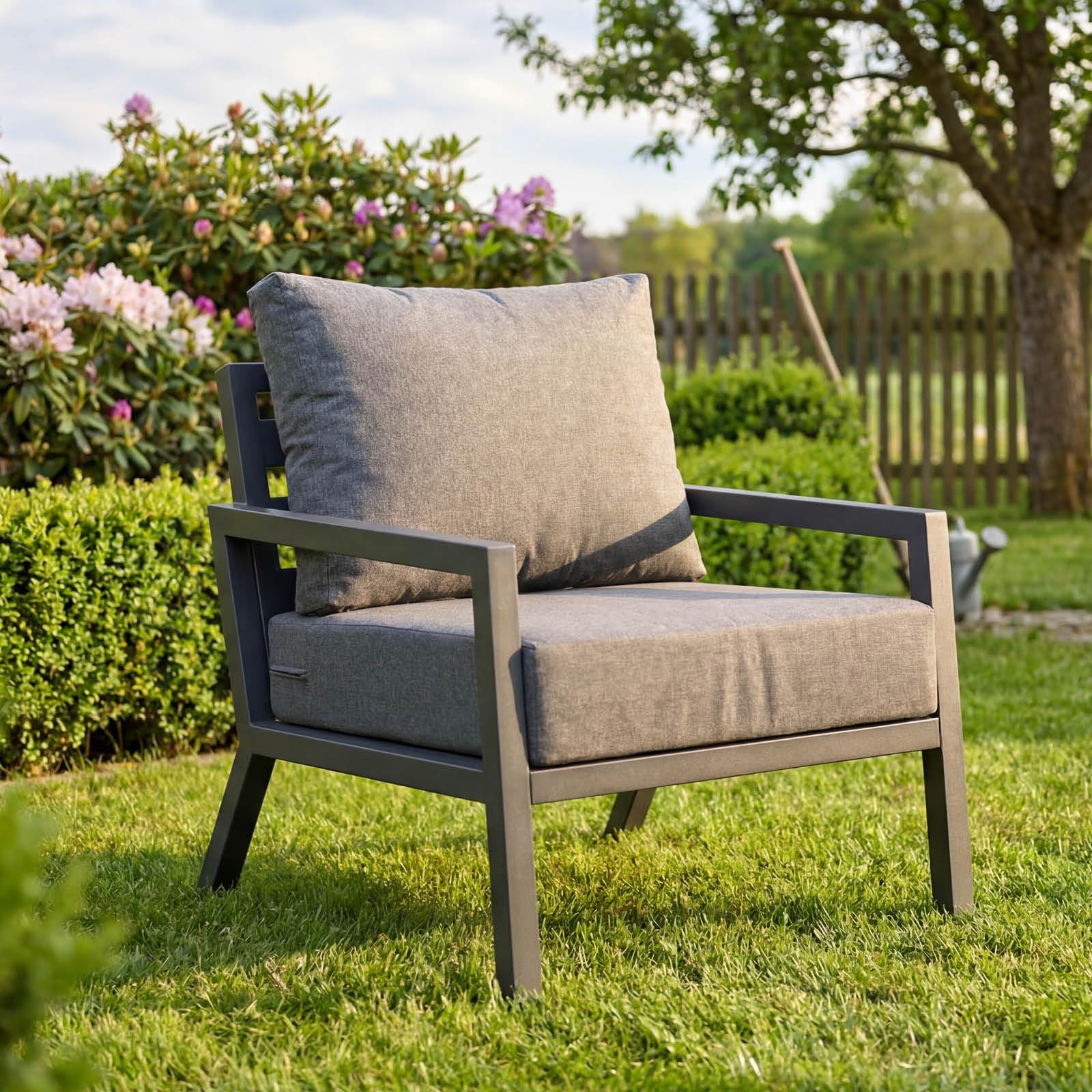 BRAST Gartenlounge-Set Aluminium Adria | viele Varianten & Module | bis zu 5 Personen | Sofa Sessel Tisch | korrosionsfrei wetterfest | Loungemöbel Essgruppe Gartenmöbel | Loungesessel
