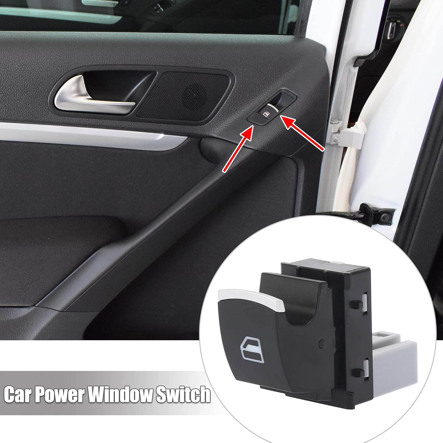 X AUTOHAUX Passenger Side Power Window Switch 5ND959855 Replacement for Volkswagen Tiguan 2009 2010 2011 2012 2013 2014