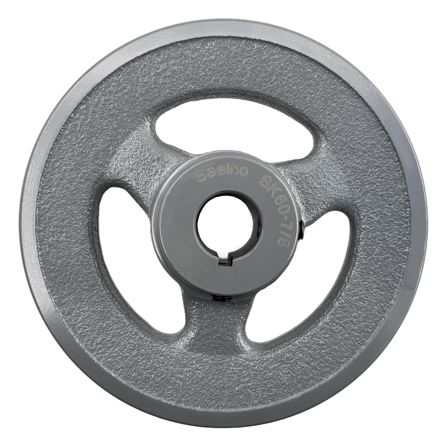 BK60-7/8 V Belt Pulley 7/8 inch Bore 5.75" OD,Electric Motor Pulley Cast Iron for A AX B BX 4L 5L V-Belts,BK6078 Pulley