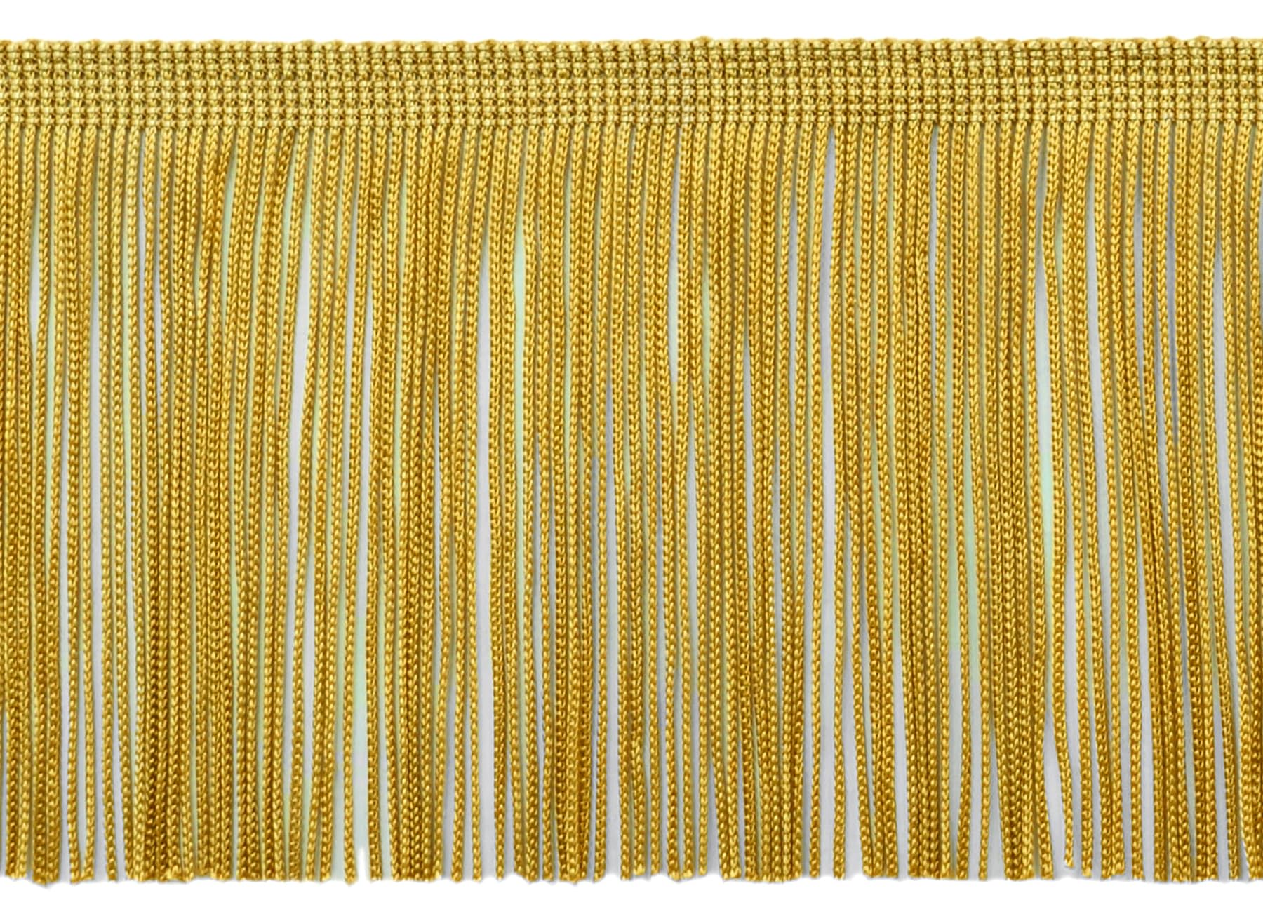 Orlo Con Frange A Catena Oro C4 - 5 Cm X 10 Metri, Passamaneria In Poliestere Per Abbigliamento, Tende, Costumi E Decorazioni Fai Da Te