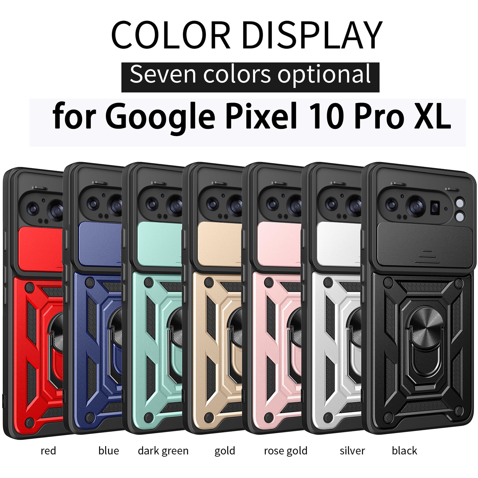 Custodia Con Supporto Magnetico 360 Gradi Custodia Google Pixel 9A Croazhi - Antiurto Militare, Supporto Magnetico, Pellicola Inclusa Pellicola Protezione Schermo - Foto 2