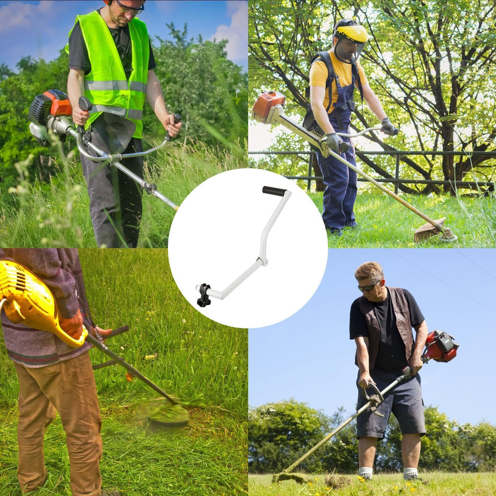 Manico per decespugliatore con manico estendibile per rimuovere le erbacce