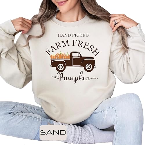 Miniatura 2 de Hand-Picked Farm Fresh T-Shirts, Farming Clothes For Women And Men, Pumpkin T-Shirt, Pumpkin Farmer Shirts, Farm Truck Shirt, Pumpkin Patch Casual