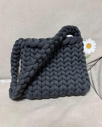 Miniatura 3 de Hilo grueso para tejido de brazo gigante para manta de nudo trenzado, hilo tubular torcido de hilo suave extra grueso, tejido voluminoso esponjoso