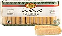 Bellino Savoiardi Lady Fingers Biscuits - Authentic Italian Cookies for Tiramisu Cake, Pastry & Bakery Desserts, Coffee Biscuits & Italian Snacks - Non-GMO - 7 Ounce