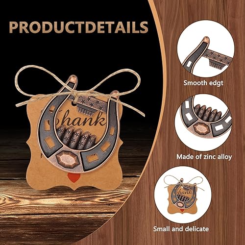 Miniatura 3 de 50 unidades de abrebotellas de herradura de la suerte, de hierro fundido, abridor de herraduras de la suerte, recuerdos de fiesta de boda con