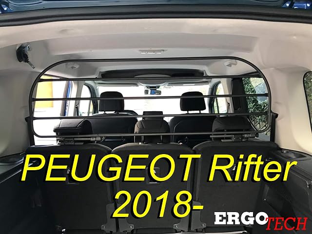 ERGOTECH Rejilla divisoria para Peugeot Rifter (a partir de 2018) RDA65HBG-XXL