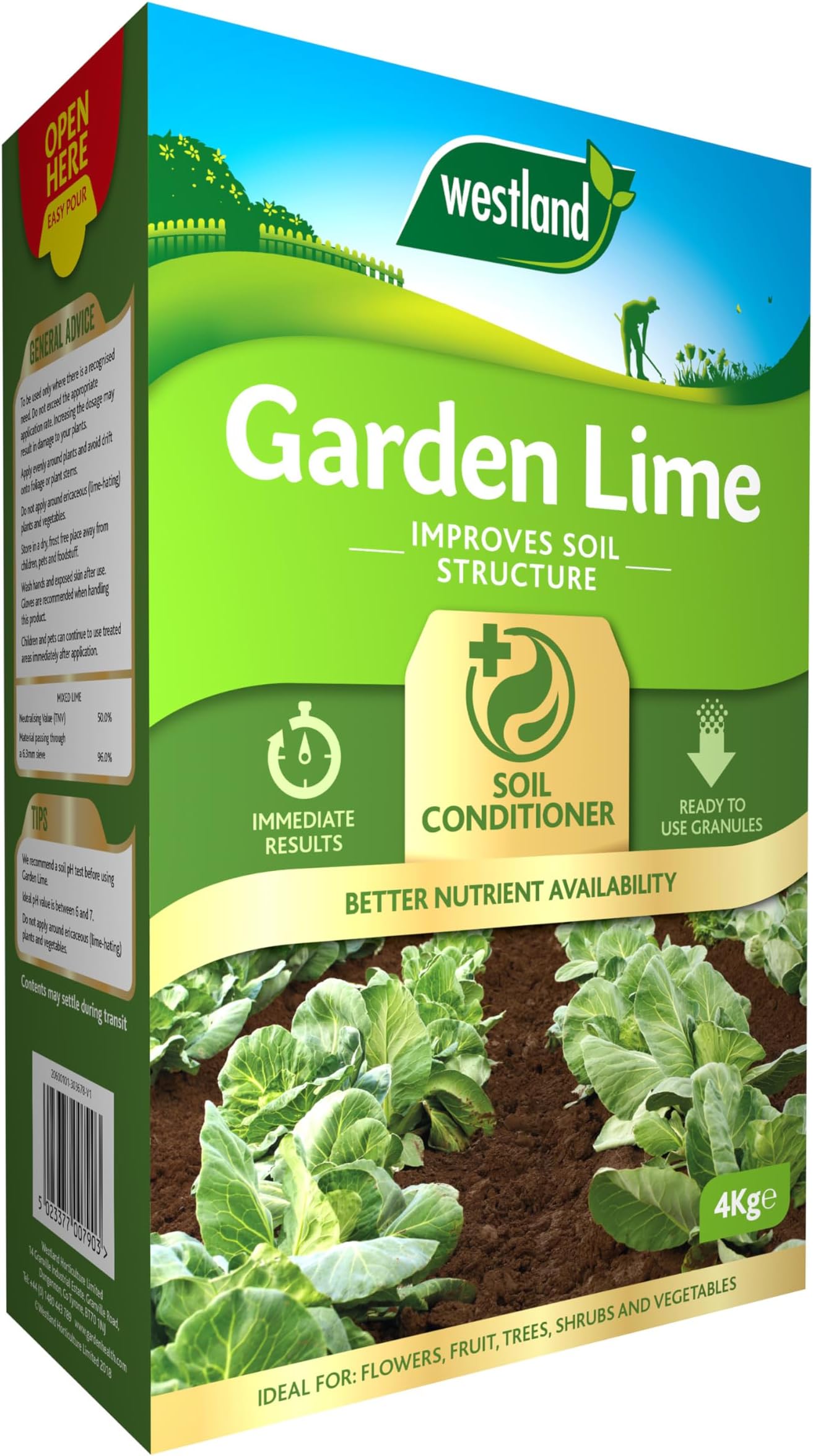 Lime Soil Conditioner, Natural, 4 kg