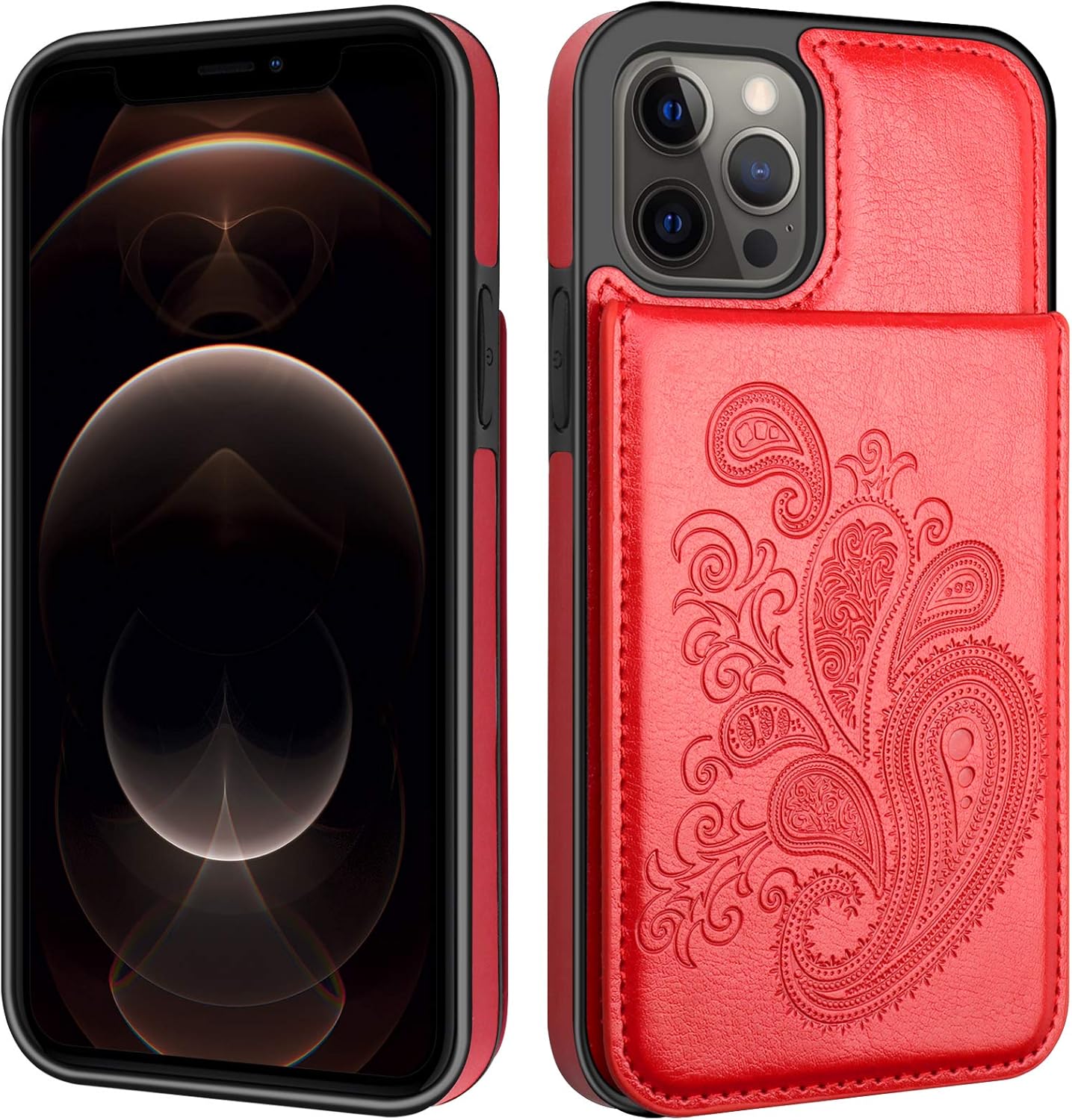 Iphone 12 mobile phone cases with card holder Clearance