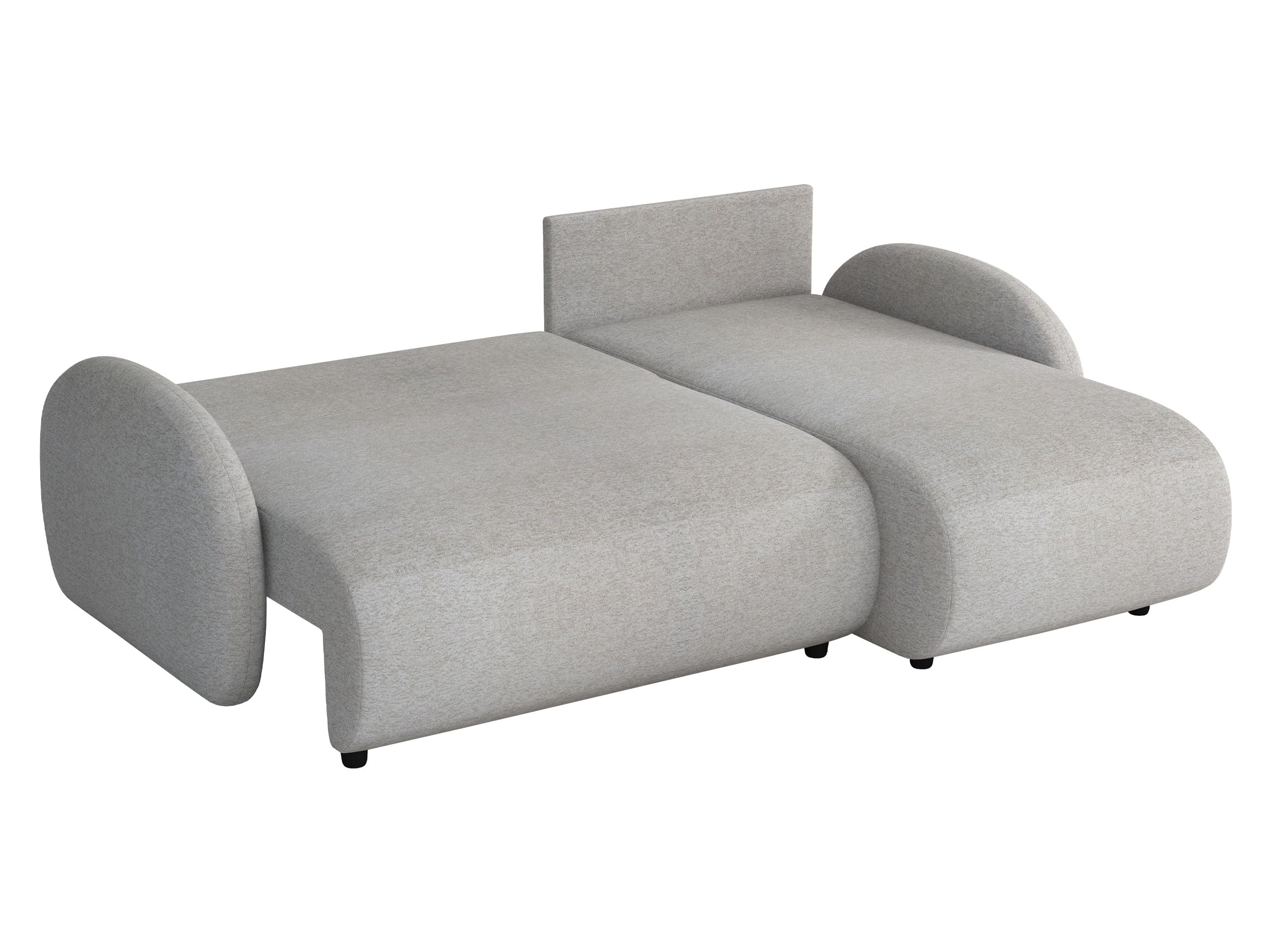 Mirjan24 Ecksofa mit Bettkasten Drinoz L, Eckcouch mit Schlaffunktion, Couch, Wohnlandschaft mit Bettfunktion, L-Form Sofa, Ottomane universell (Sereno 686)