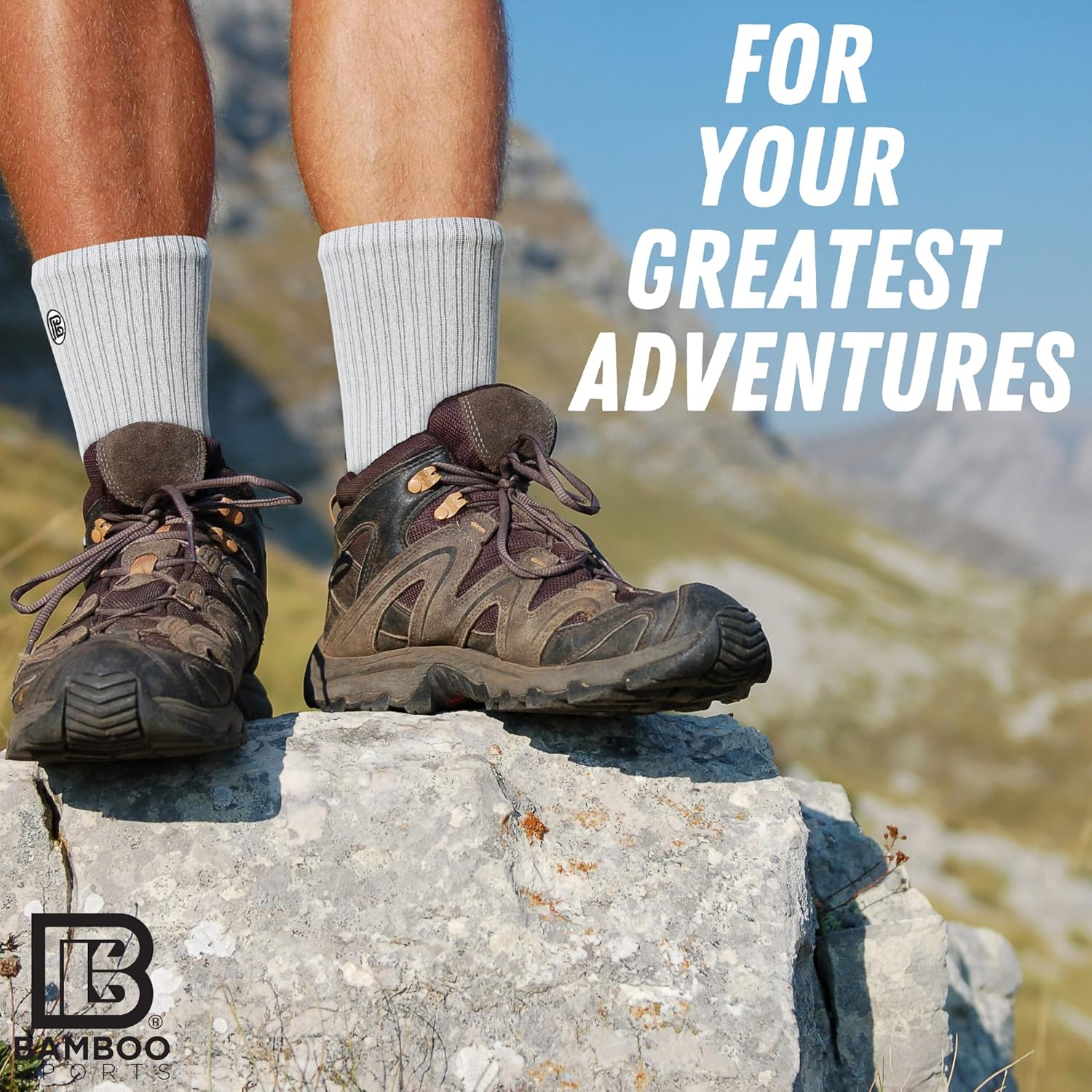 Premium Bamboo Rayon Crew Work Socks- Moisture Wicking, Odor Eliminating Crew Socks for Men - Image 6