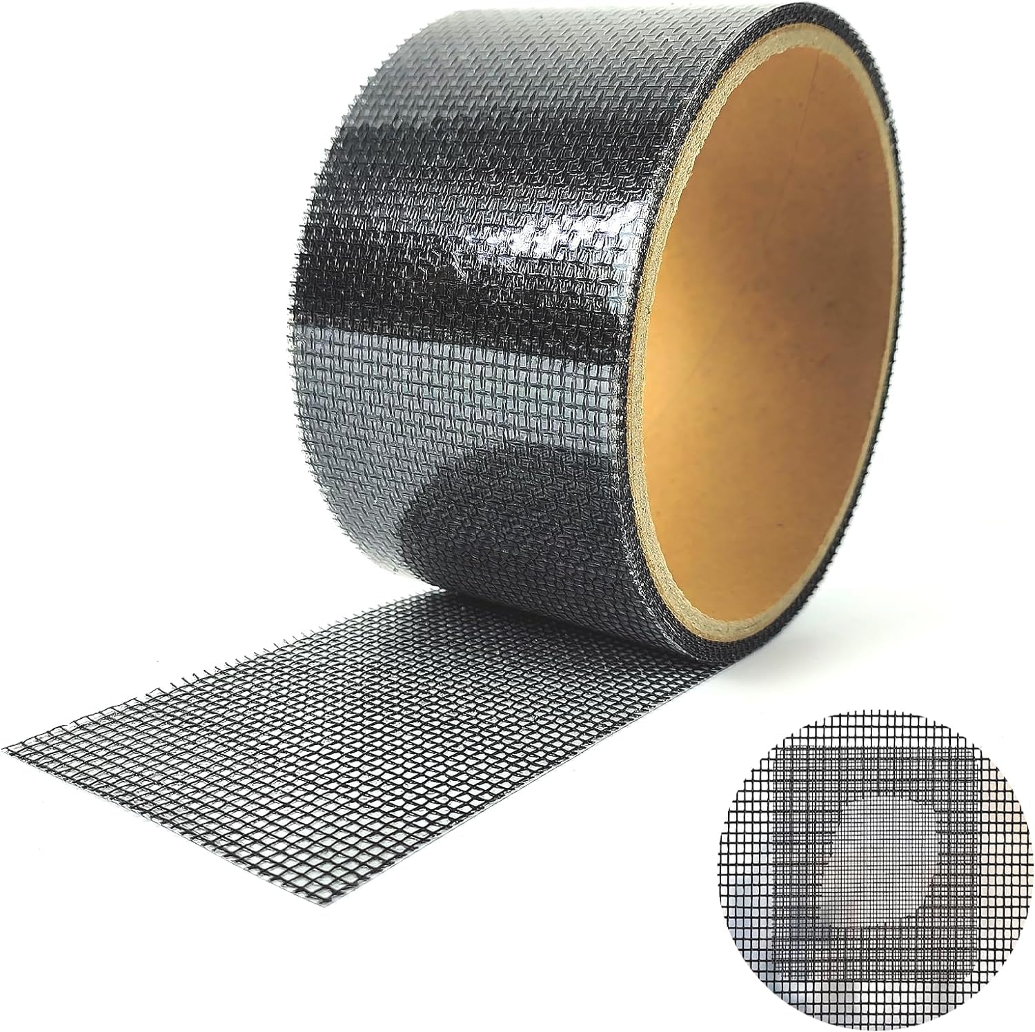 Nastro Ripara Zanzariere, 5cm x 5m Nastro per Riparare Zanzariere, Nastro Adesivo Ripara Zanzariere in Fibra di Vetro Toppe Adesive per Zanzariere Patch, Set di Riparazione per Zanzariera Ripara