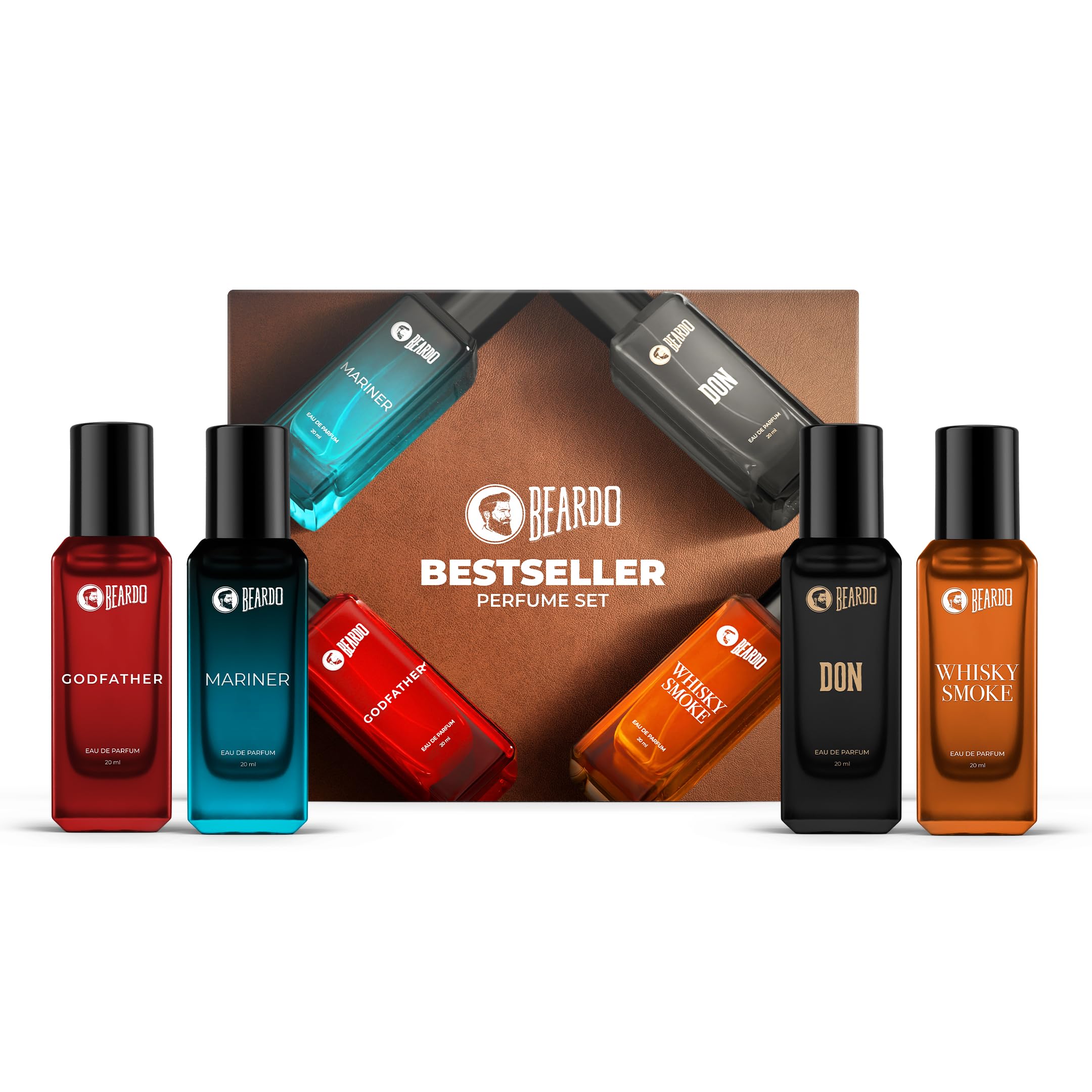 Beardo Men's Perfume Gift Set 4x20ml – Long‑Lasting Fragrance