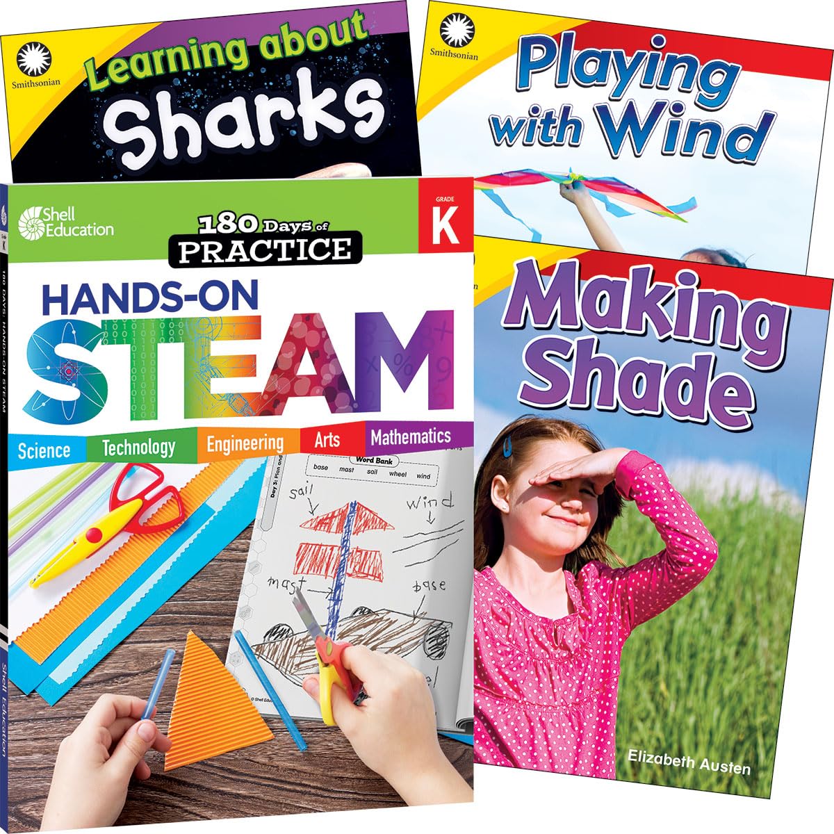 Learn-at-Home: Hands-On STEAM Bundle Grade K: 4-Book Set