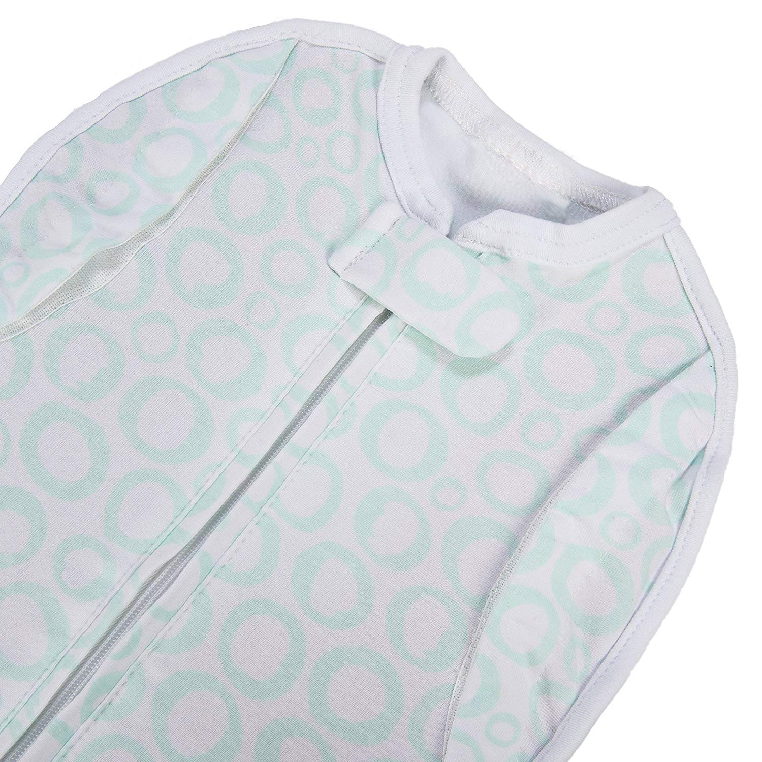 Woombie Mantas Convertibles para Envolver al bebé sin ventilación, Mint O's, 14-19 Libras