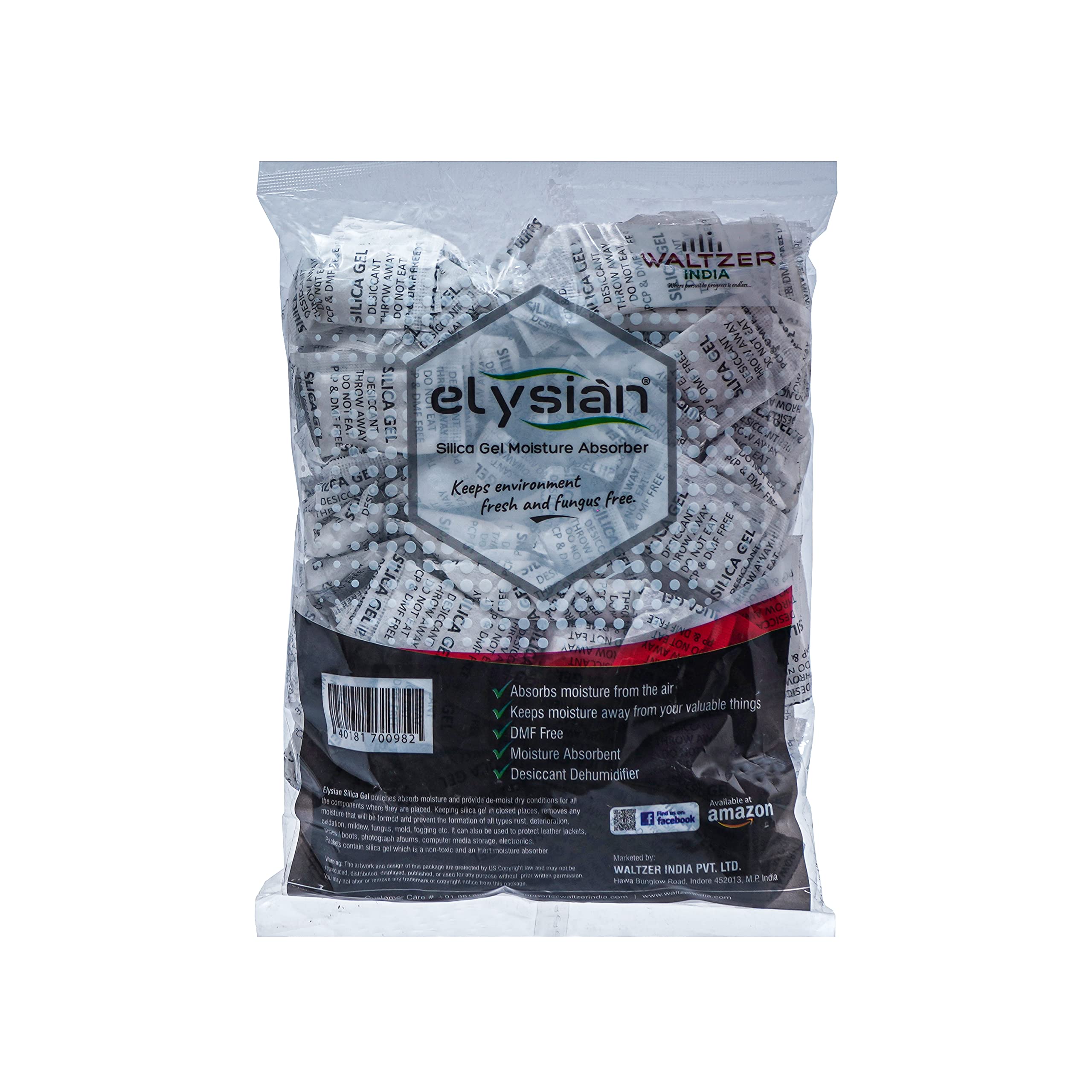 Elysian Silica Gel Pouch 20 gram Pouch White/Desiccant/Moisture Absorbent (20Gram X 45Pcs aprox = 900 Gram) Moisture Absorber for Room, Wardrobe, Camera and Lenses to Avoid Moisture and Fungus-picture-27
