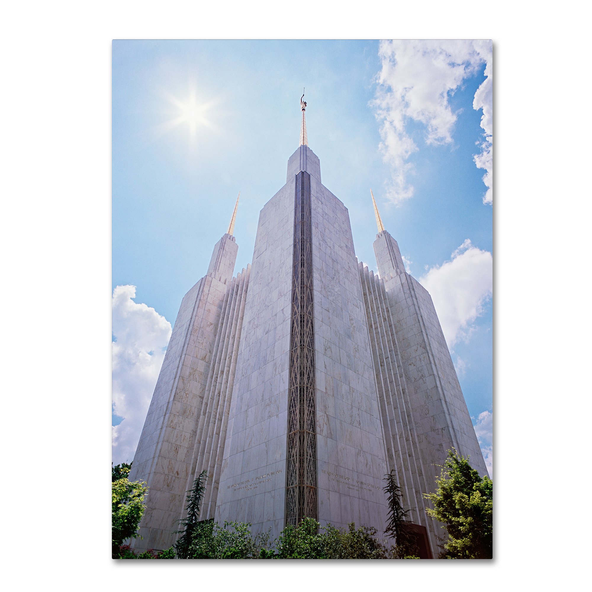 LDS Temple Under the Sun by Gregory O'Hanlon Wall Hanging, 18" x 24" Canvas Wall Art