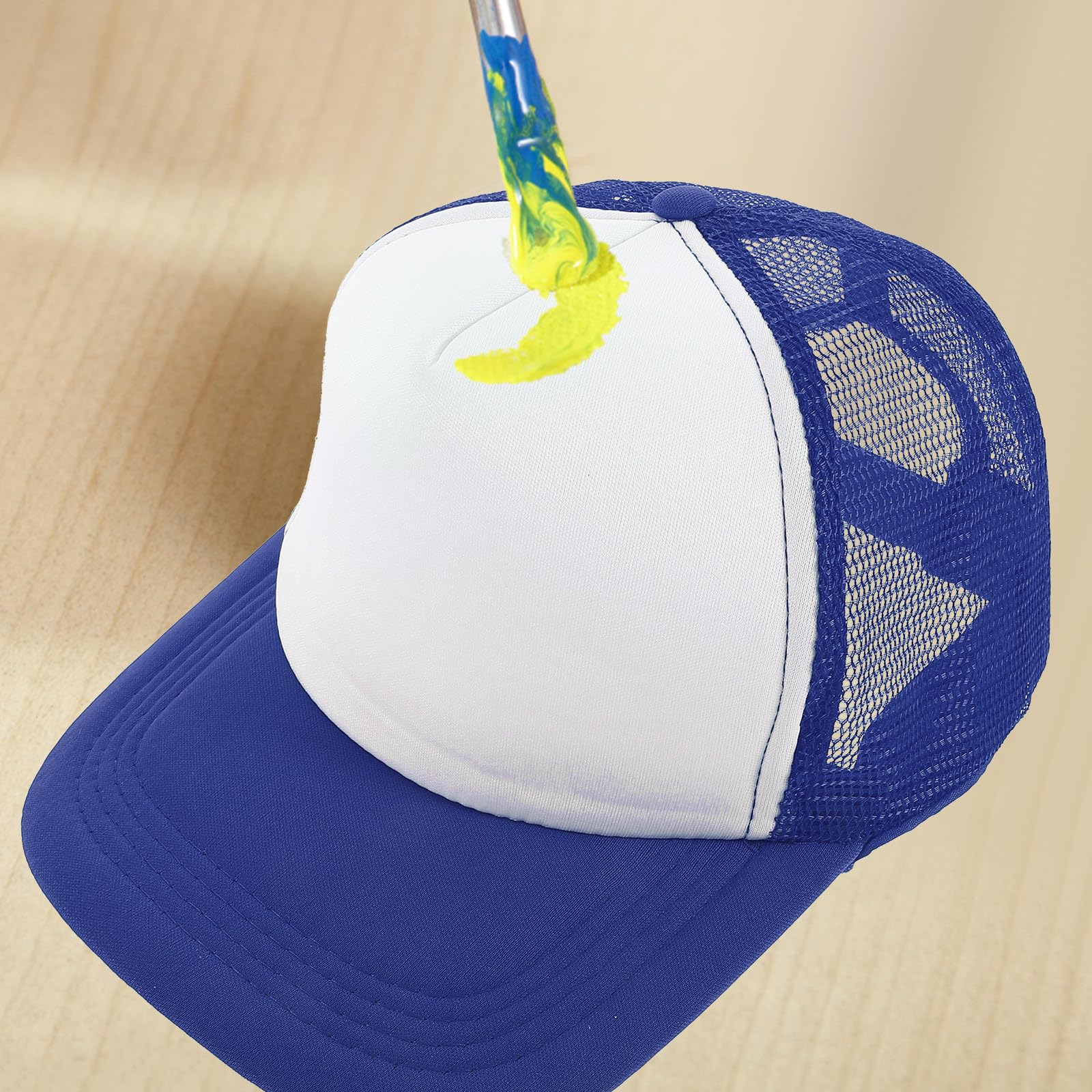 GLEAVI 10Pezzi Cappelli Vuoti Estivi in Poliestere Sublimazione Berretti Baseball DIY Trasferimento Termico per Uomo Donna Campeggio Pesca