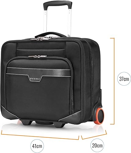 Miniatura 3 de Everki Journey Business - Maletín con ruedas para laptop de 16 pulgadas, bolsa con ruedas para computadora portátil, maletín con ruedas, bolsa de