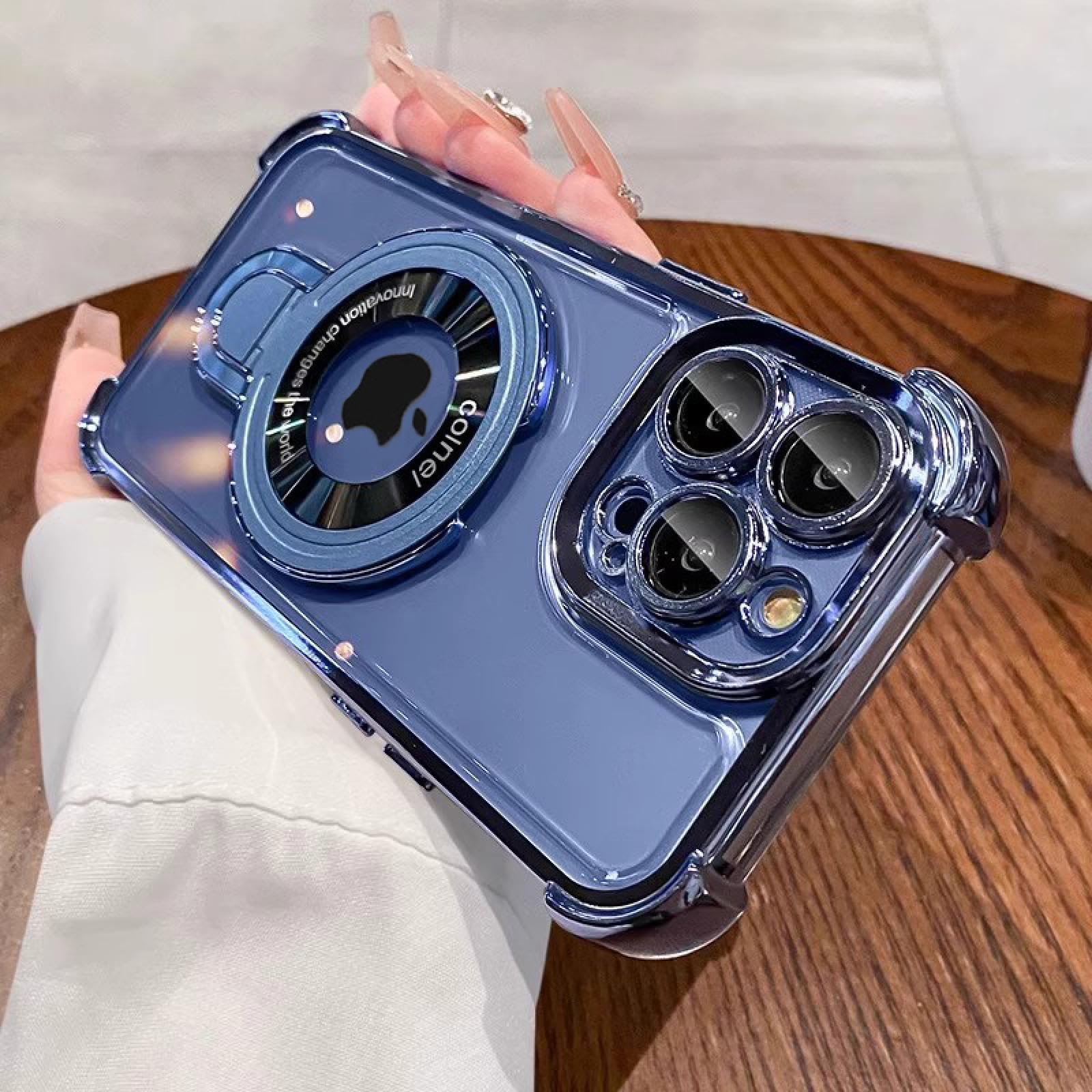 Coque iPhone 11 Pro Max antichoc bleue pour trajets et vidéos - 8