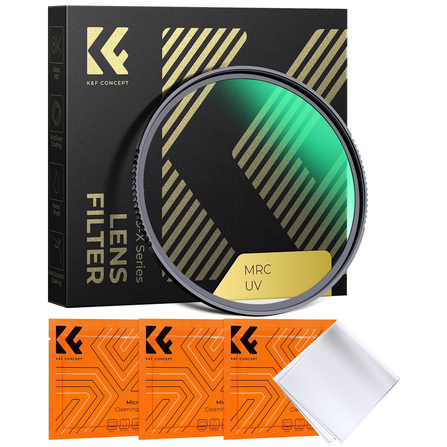 K&F CONCEPT Filter UV 77mm Nano-X MRC HD Super Mince Multi-Couches Haute-Transmittance pour Objectif Appareil Photo