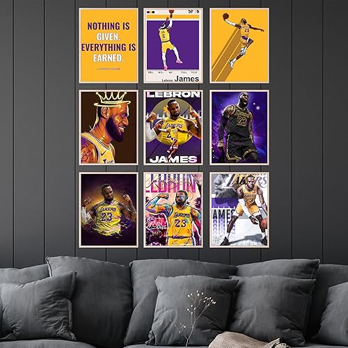 Vista 22 de Bigwig Prints Pósteres de baloncesto para dormitorio de niños, decoración de sala de baloncesto, carteles de la NBA, Steph Curry, arte de pared