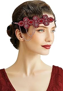 1920s Flapper Headband Crystal Great Gatsby Headpiece Roaring 20s Flapper Gatsby Hair Accessories