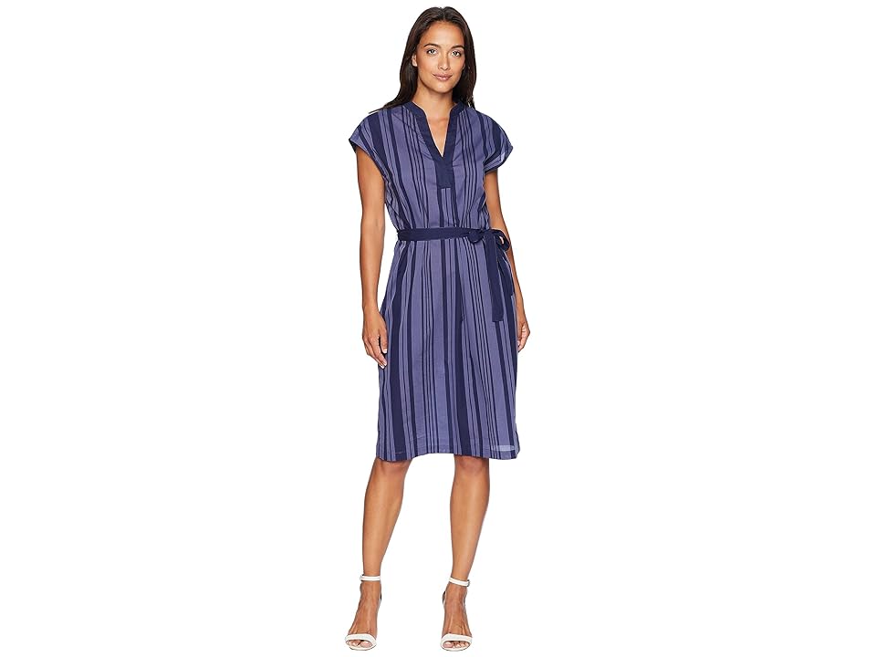 

Anne Klein Mandarin Collar Dress (Eton Blue/Eclipse) Women's Dress
