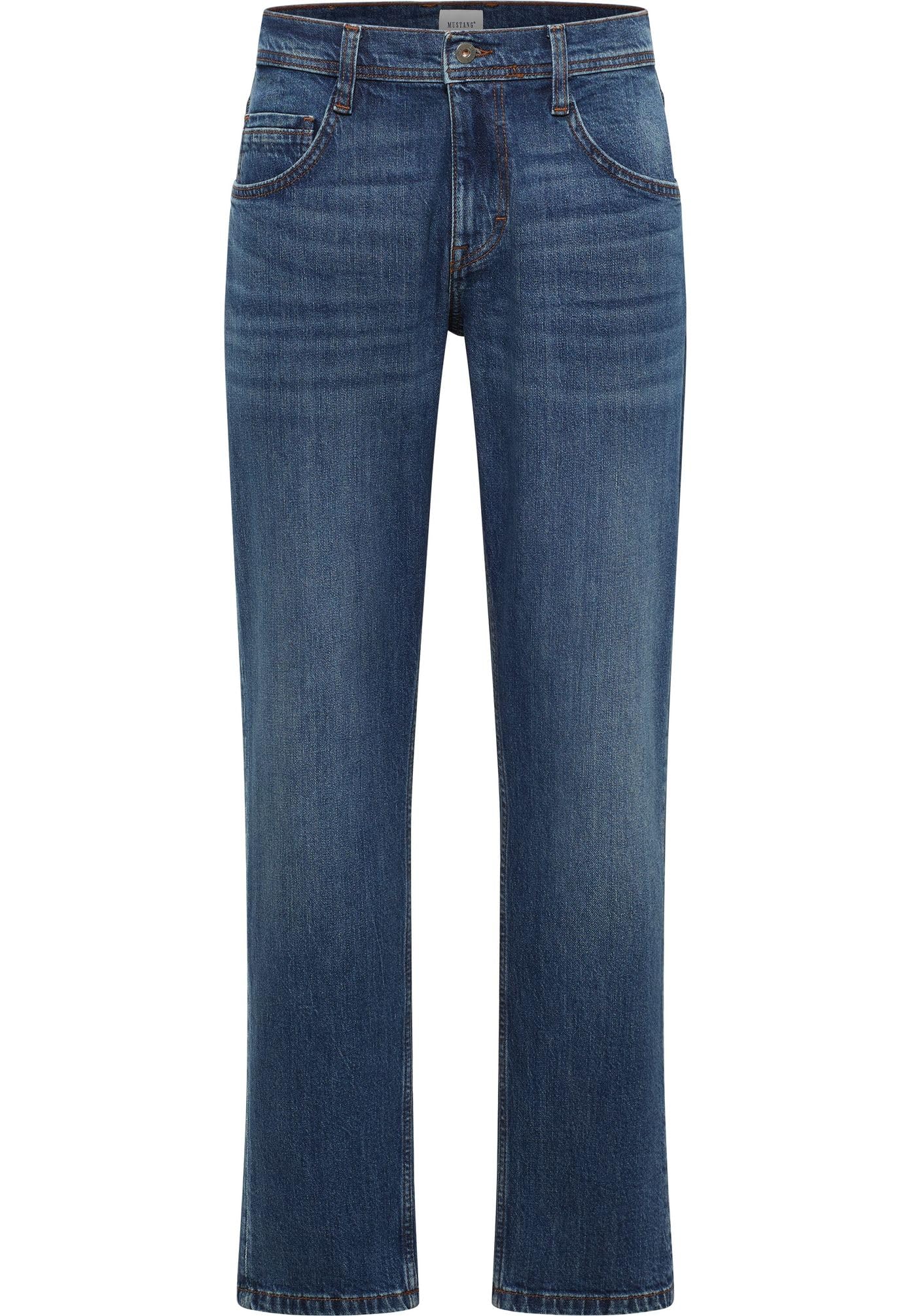 Mustang Men's Dark Blue 883 Style Denver Straight, 34 W/36 L