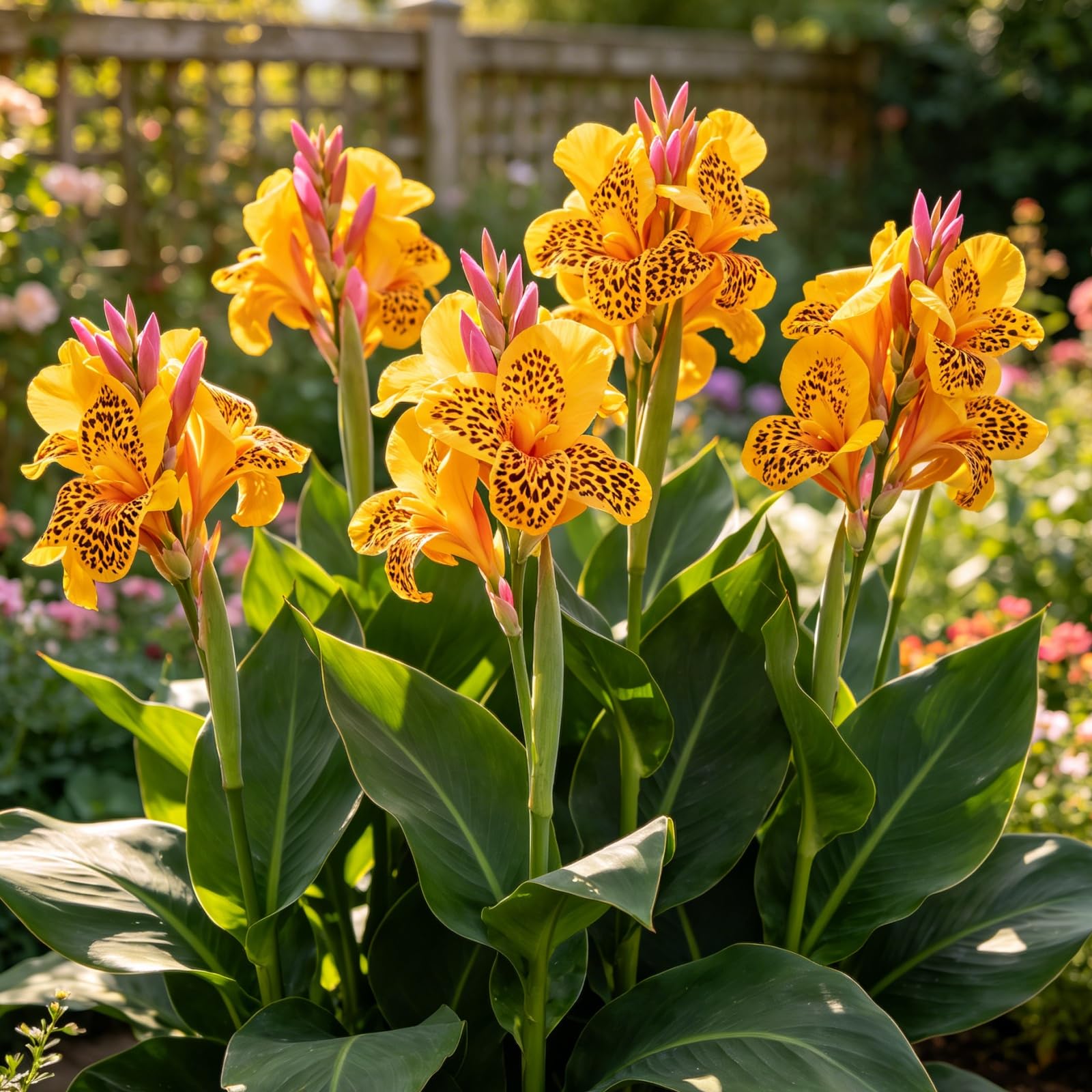 MehrjäHrige Canna Lilien/Unkomplizierte Kultivierung/Langanhaltende Verschönerung/Für Zimmer und Außengarten tauglich-5Rhizome-E