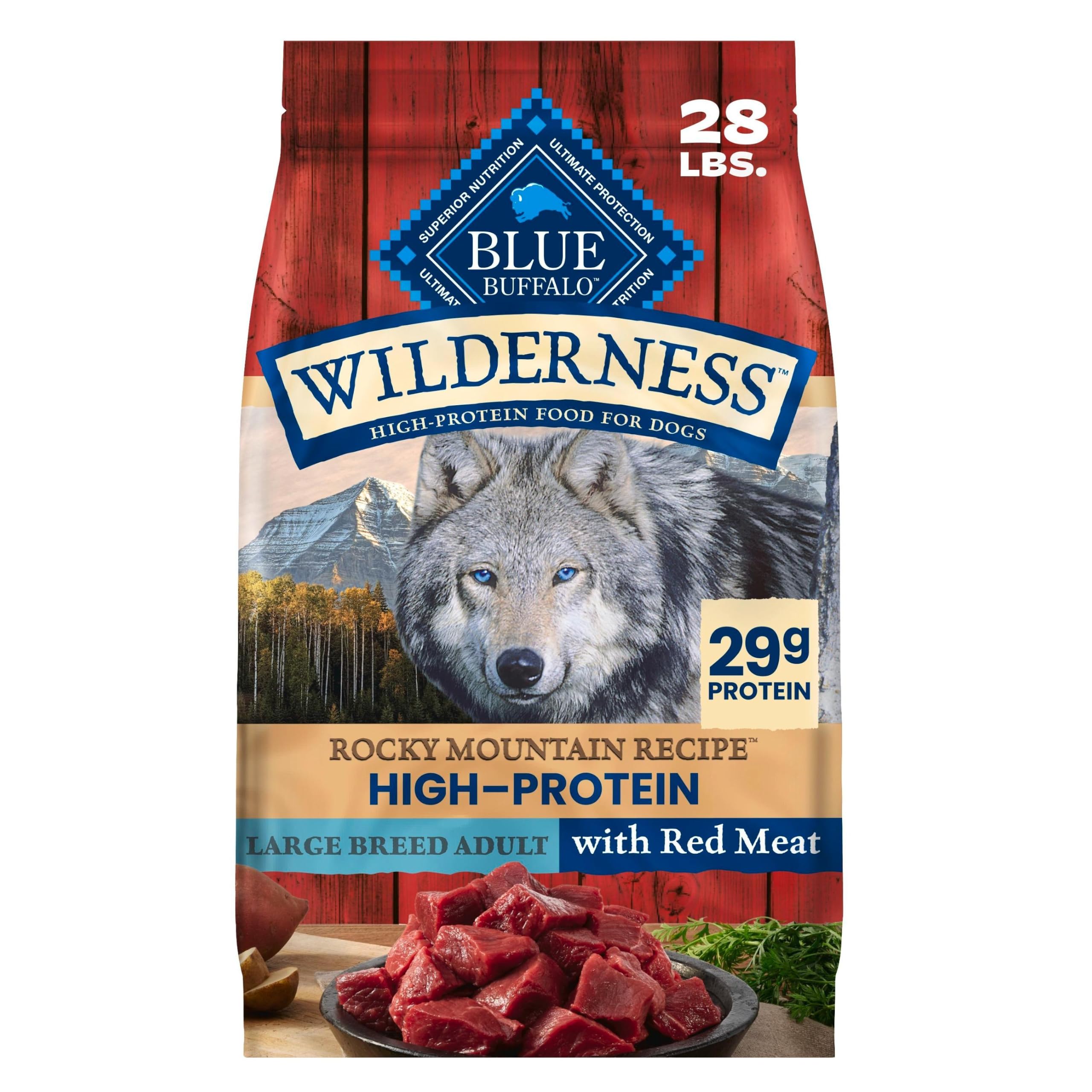 Blue Buffalo Wilderness Rocky Mountain Recipe Large Dry Dog Food