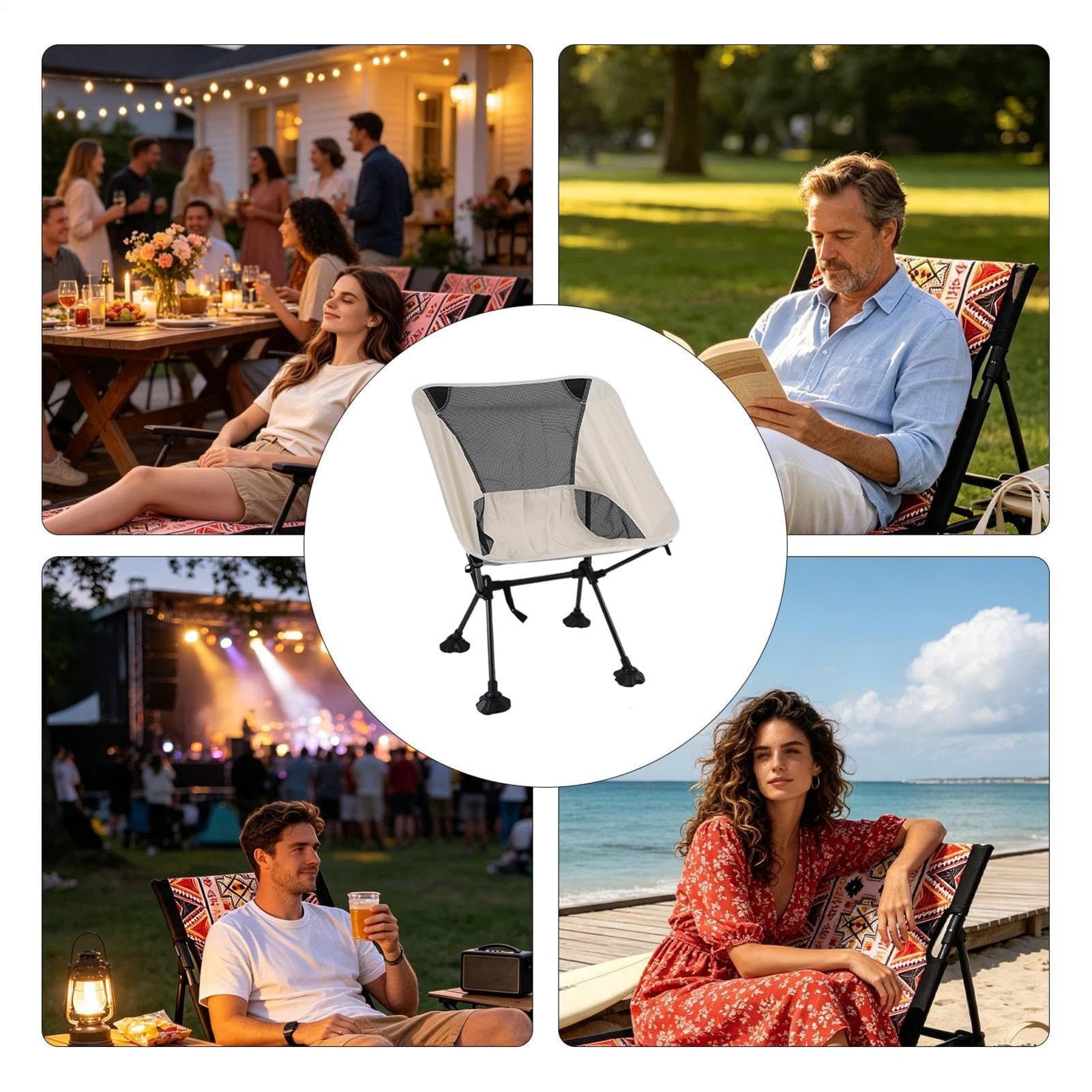 Générique Pieghevole Chair - Sedile portatile traspirante con borsa di