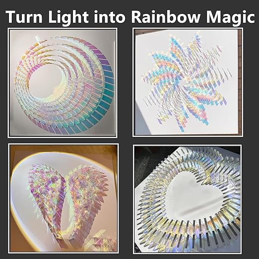 100 Piezas Bloques Acrílicos Holográficos 0.79"x0.79" miniatura 3