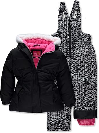 Pink Platinum Girls Insulated Two-piece Snowsuit