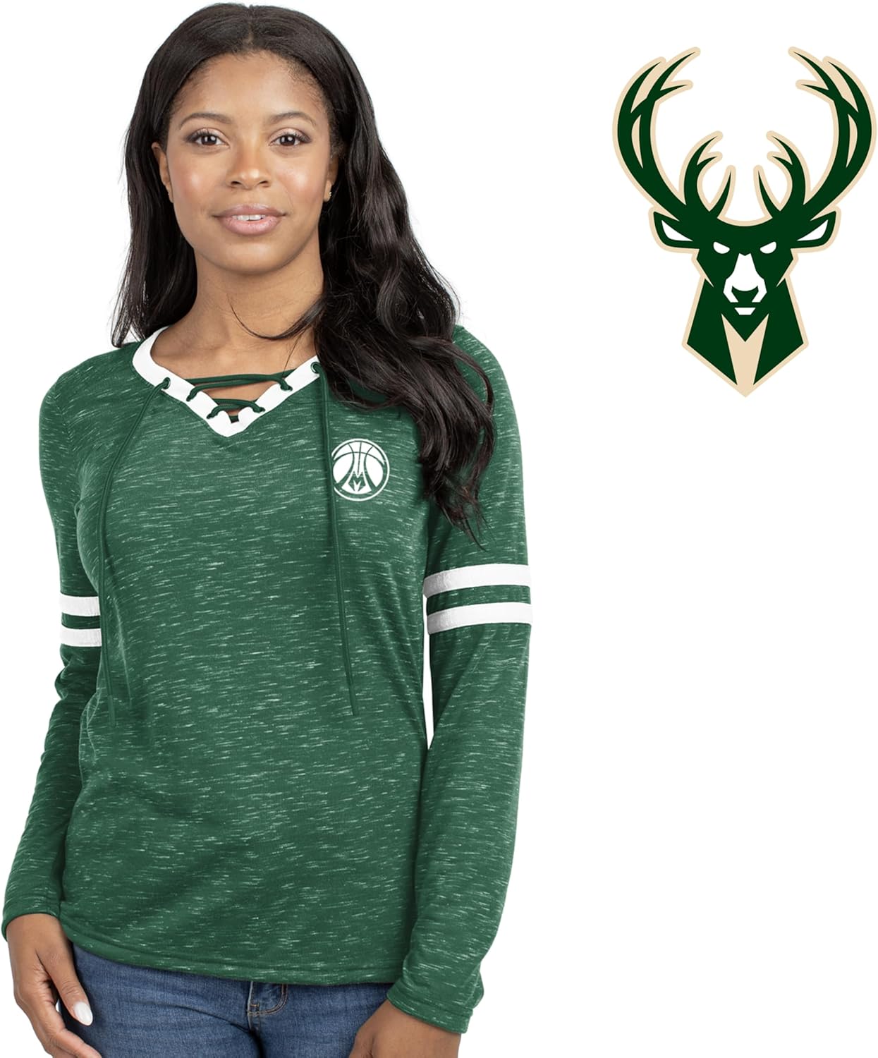 Holloway NBA Women's Monterey Long Sleeve Tee – Athletic Shirt, Ideal for Sports & Casual Wear