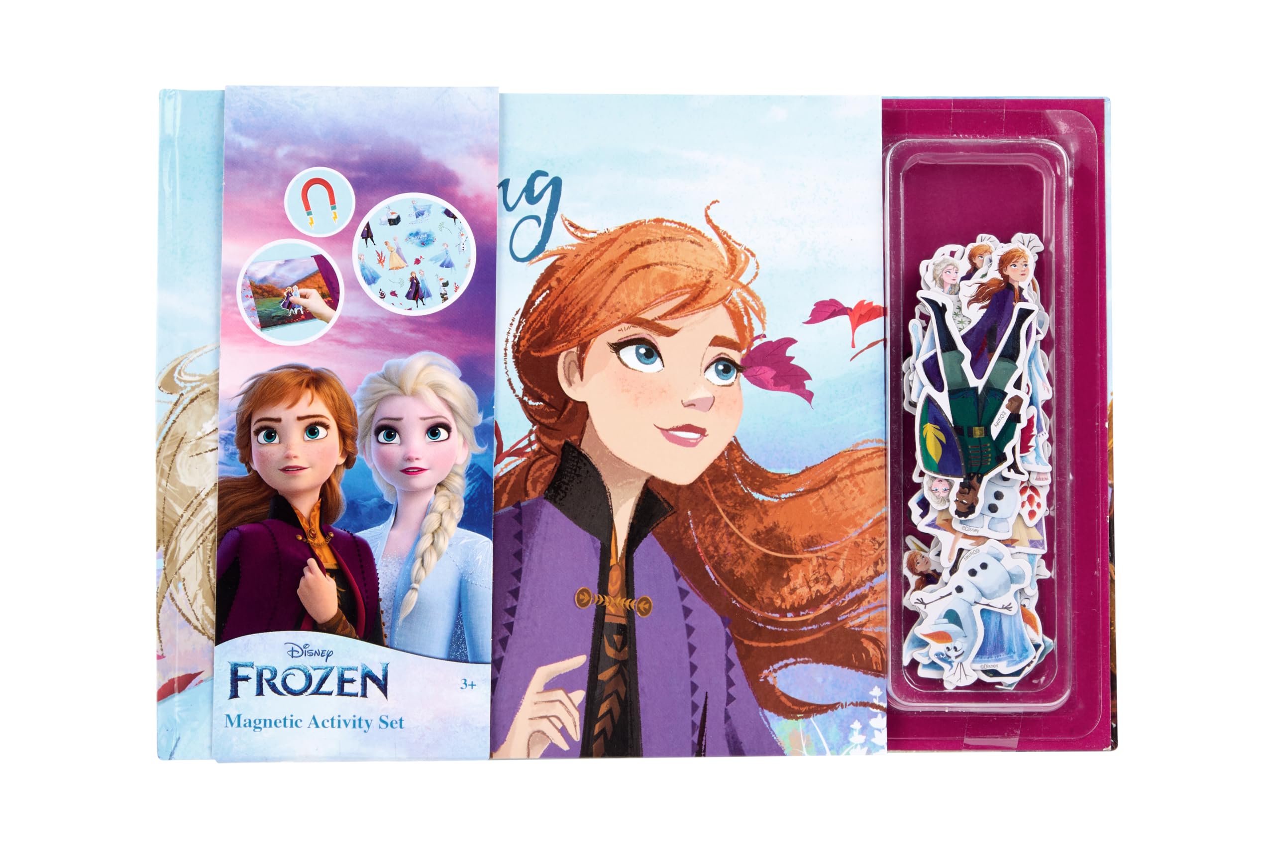 Disney Frozen Magnetic Book, Magnetic Activity Set, 40 Magnets, Interactive Game, Creative Fun, Ideal for On the Go (FR24358)