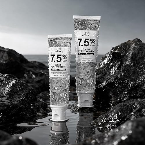 Miniatura 4 de Woadee Pasta de dientes nano hidroxiapatita para protección avanzada del esmalte, pasta dental sin flúor, adecuada para dientes sensibles, para