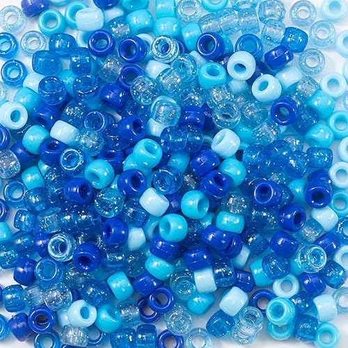 Miniatura 4 de 1000 cuentas de poni de 0.236 x 0.315 pulgadas a granel para manualidades, pulseras, collares, joyería, aretes, trenzado de cabello (rojo vino)