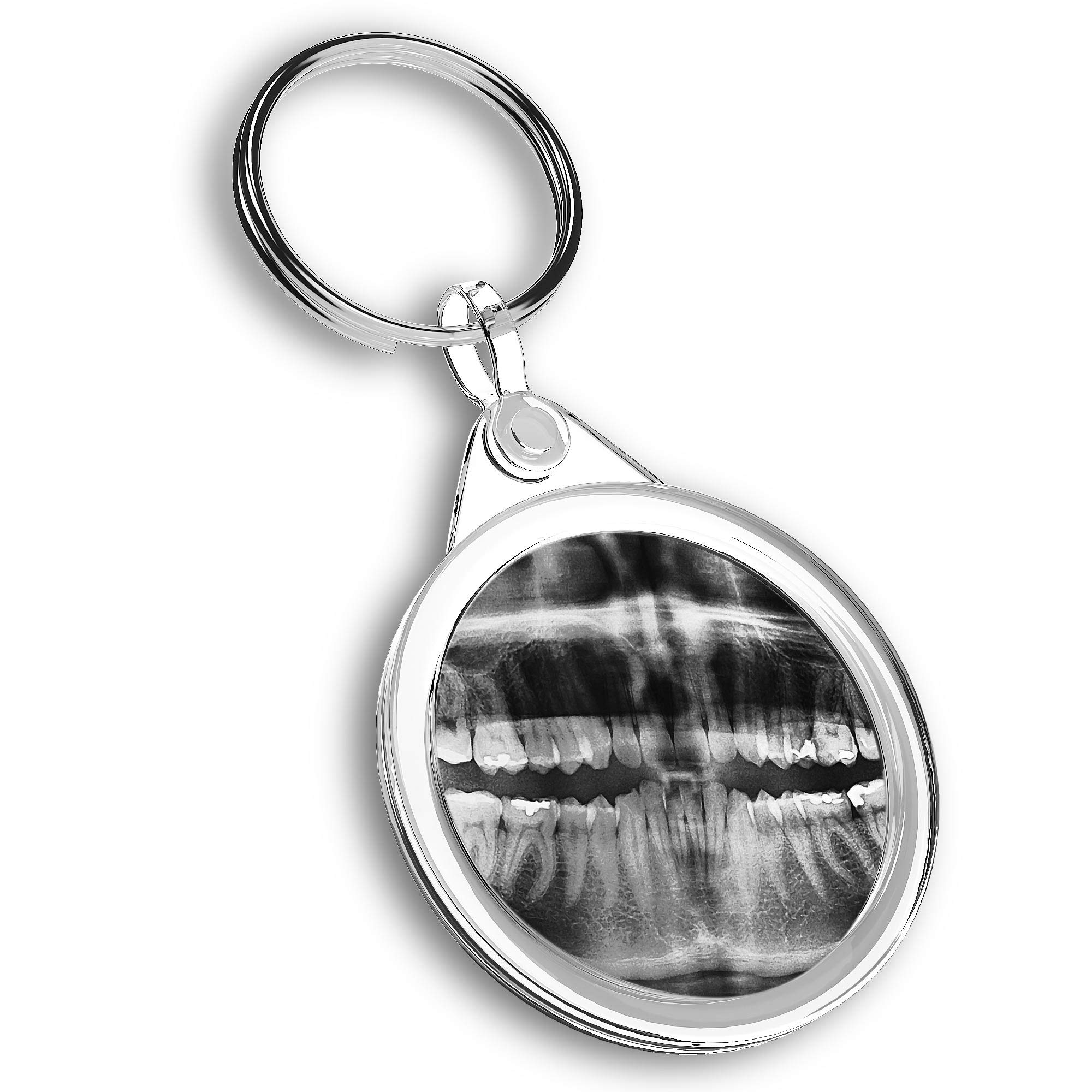 Destination Vinyl Ltd Unisex Multi 1 X Photo Keyring - Dental Teeth X-Ray Dentist Dental |Keychain|Keyring|Charm| #42795