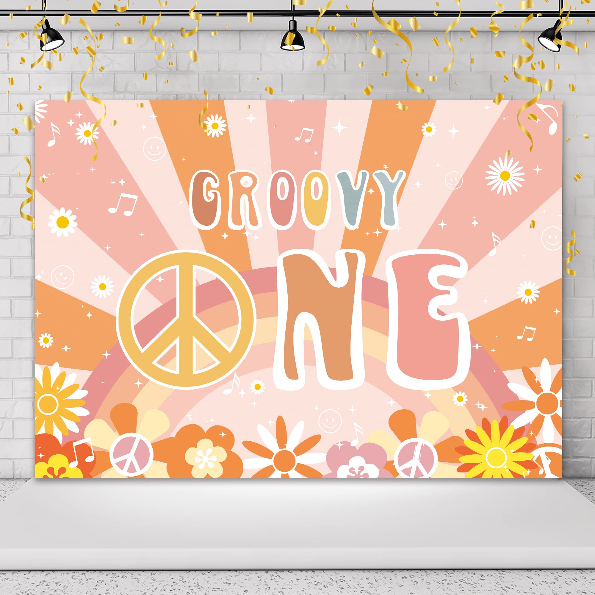 groovy photo backdrop