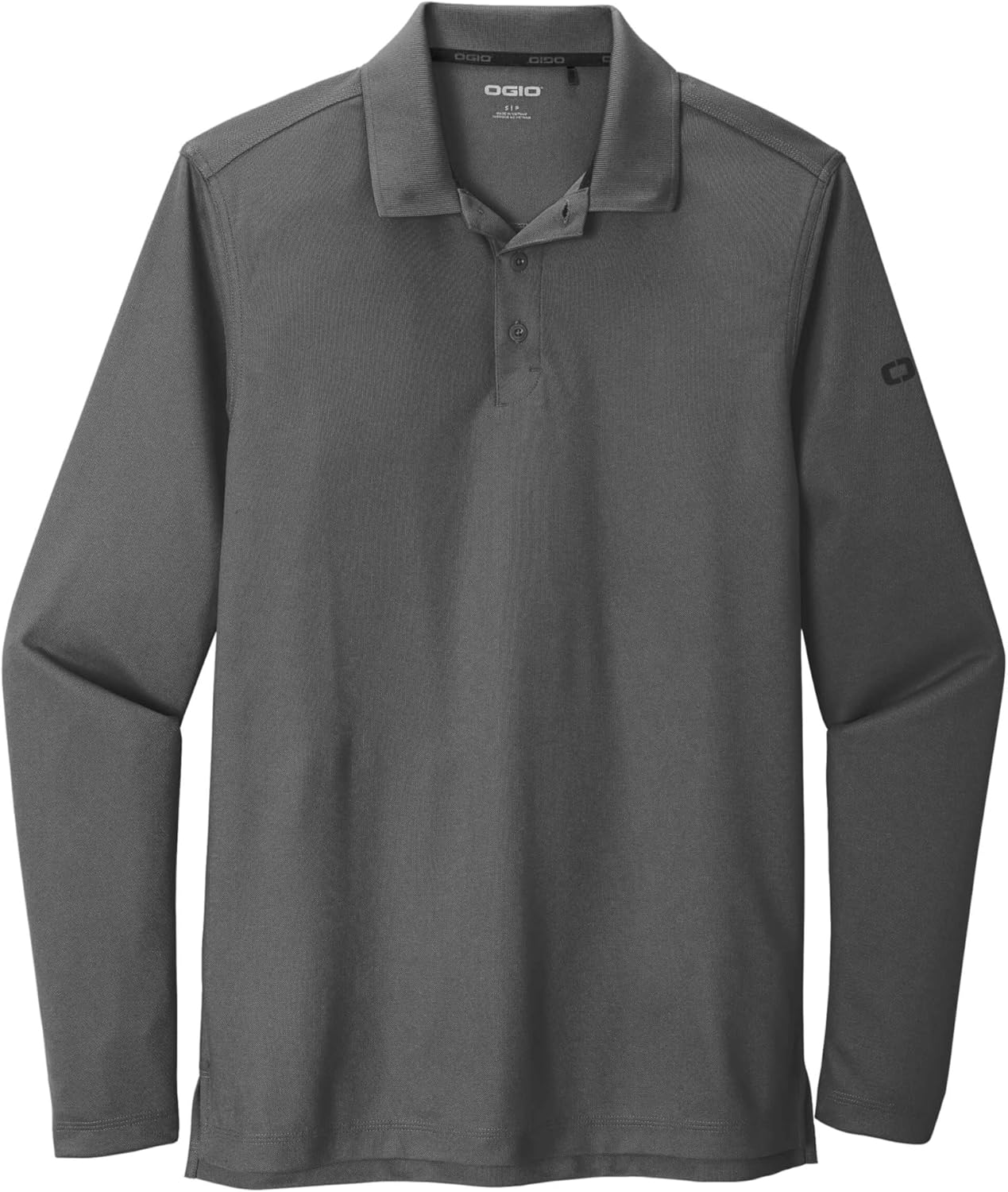 OGIO Unisex Caliber 2.0 Long Sleeve | Moisture Wicking Polo Shirt for Men & Women, Casual Long Sleeve Polo for Work