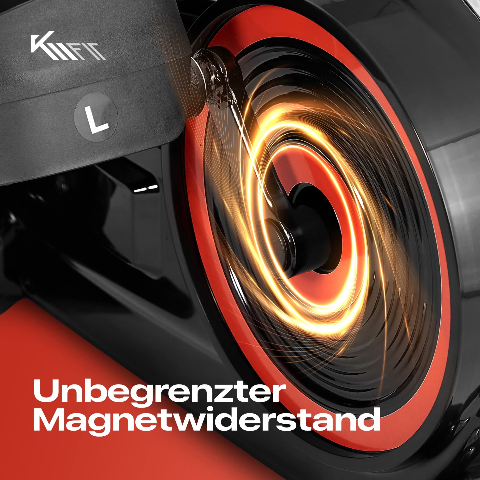 KM Fit Beintrainer mit LCD-Display & APP Heimtrainer Mini Ellipsentrainer Crosstrainer Magnetwiderstand bis 100 kg