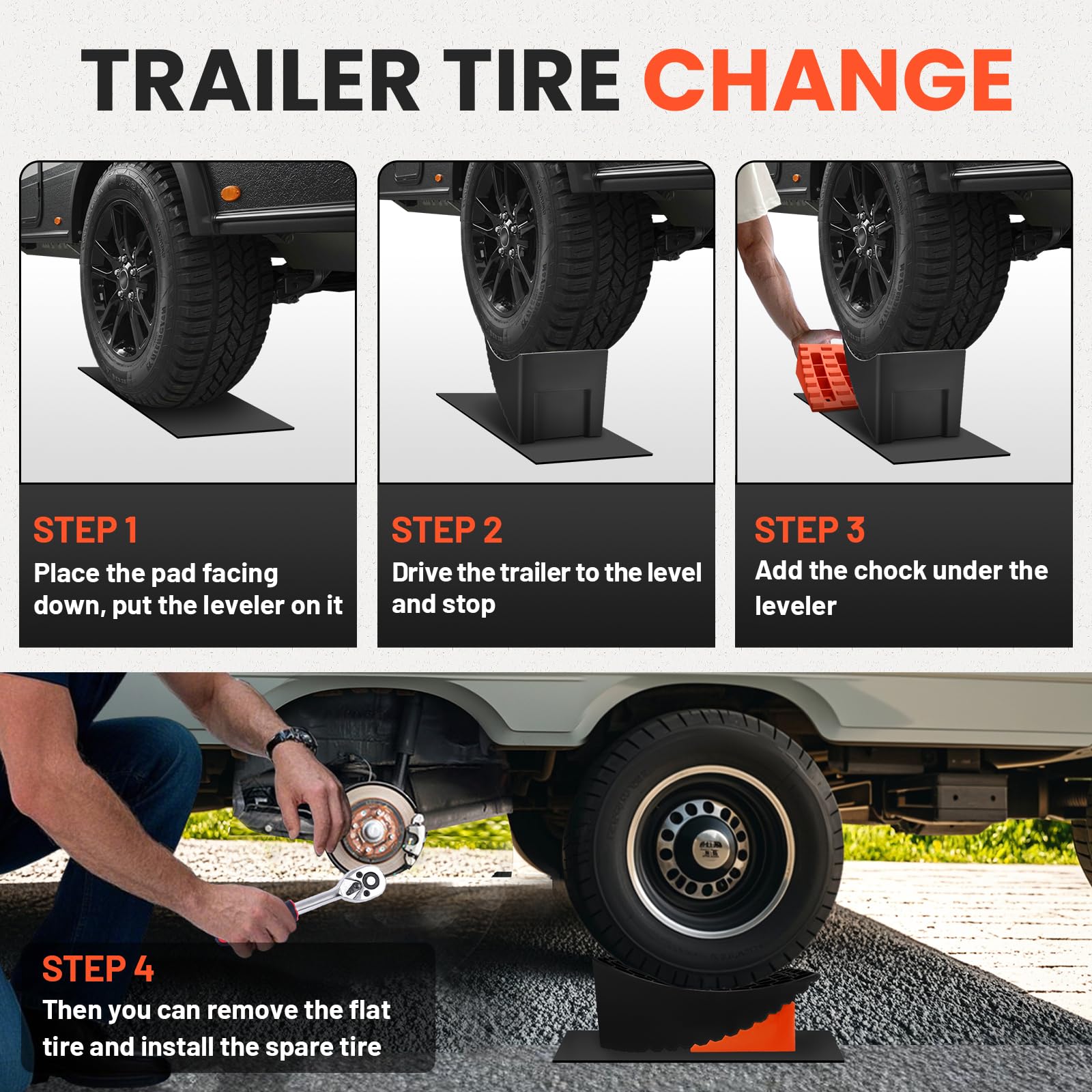 Tire Change Ramp for Trailers - Easy Tire Access -4 Tire Change Ramp for Trailers - Easy Tire Access -4