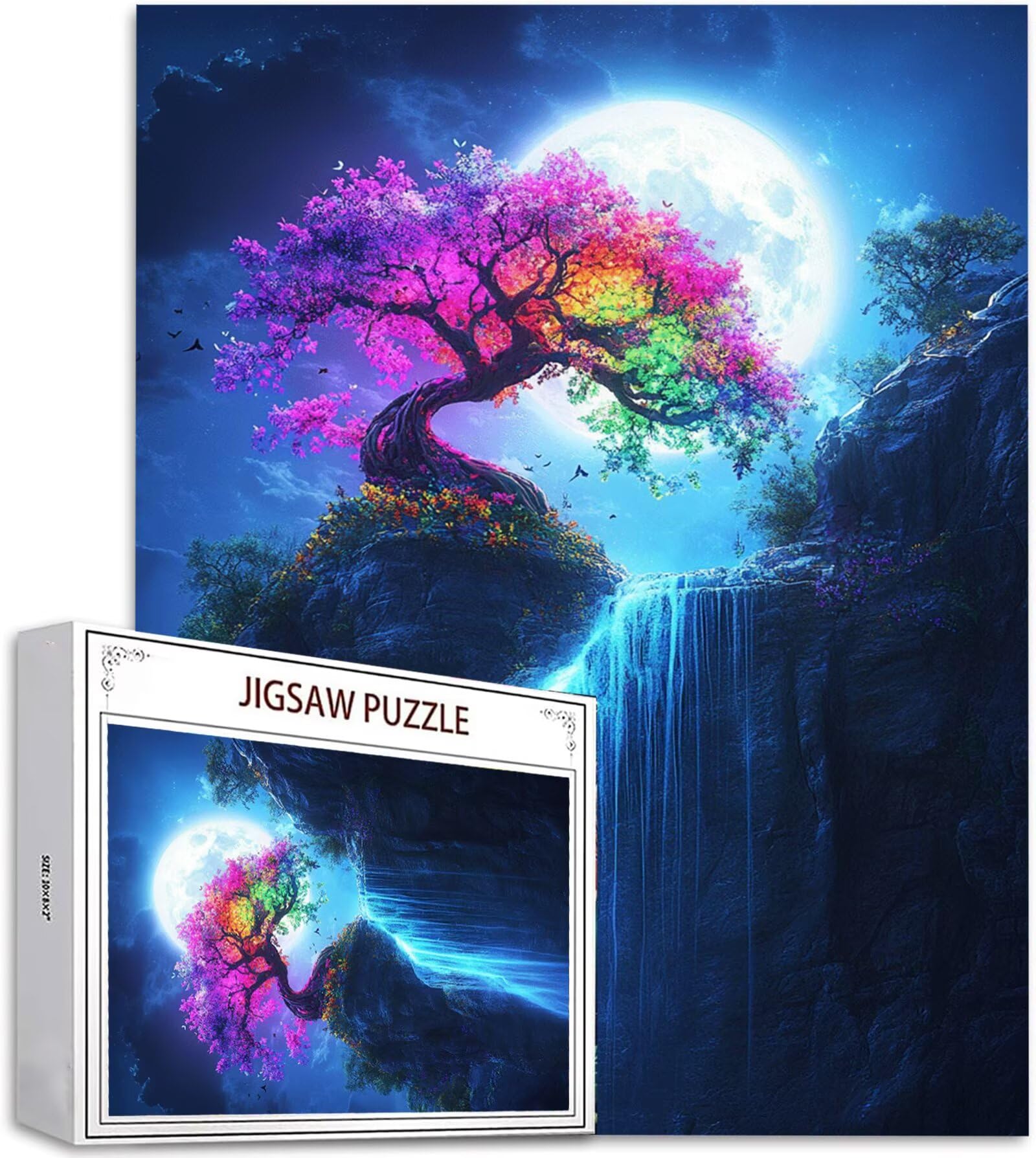 Puzzle 5000 Pezzi, 3 4 5 Anni Puzzle Luna 6 7 8 Anni Giochi Educativi Sostenibili Con Motivi Per Adulti Da Gioco in Legno Di Alta Qualità Jigsaw Autunno per Gioco Familiare, 2026 Regalo Natale H-6965